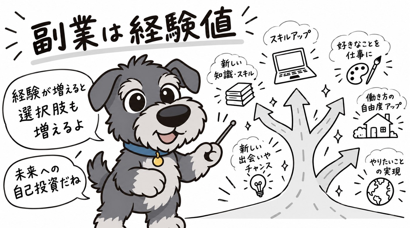 副業は経験値を増やす自己投資。選択肢も増えていきます。